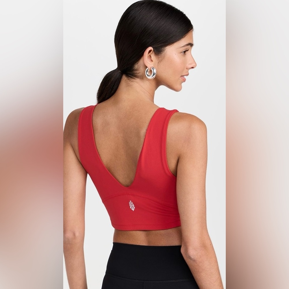 Free People Movement NWOT Never Better Crop Cami Hot Pink Size XS